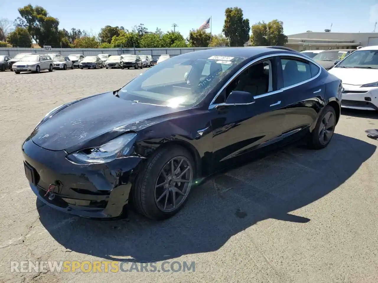1 Photograph of a damaged car 5YJ3E1EA5KF416037 TESLA MODEL 3 2019