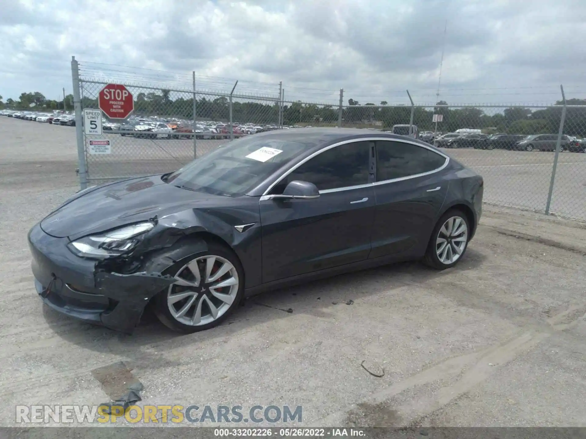 2 Photograph of a damaged car 5YJ3E1EA5KF417236 TESLA MODEL 3 2019