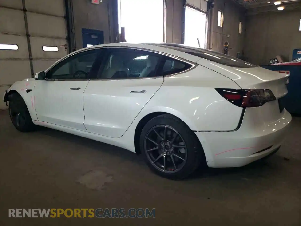 2 Photograph of a damaged car 5YJ3E1EA5KF444761 TESLA MODEL 3 2019
