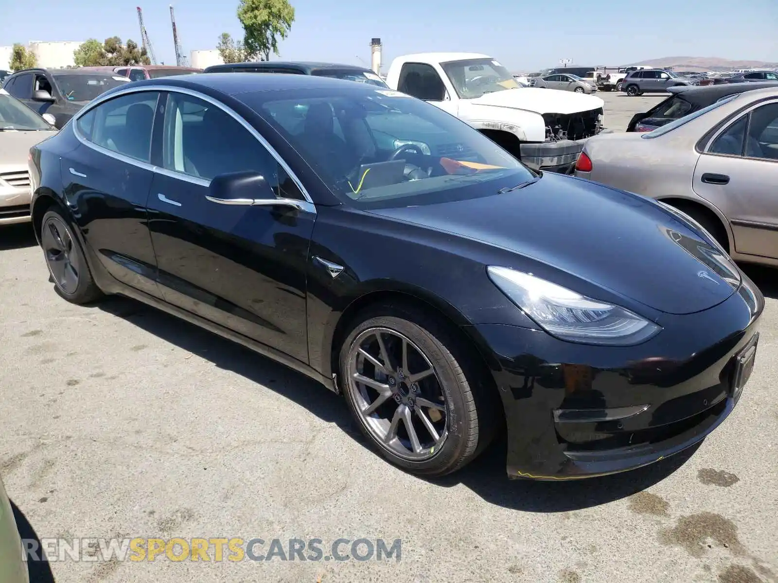 1 Photograph of a damaged car 5YJ3E1EA6KF193085 TESLA MODEL 3 2019