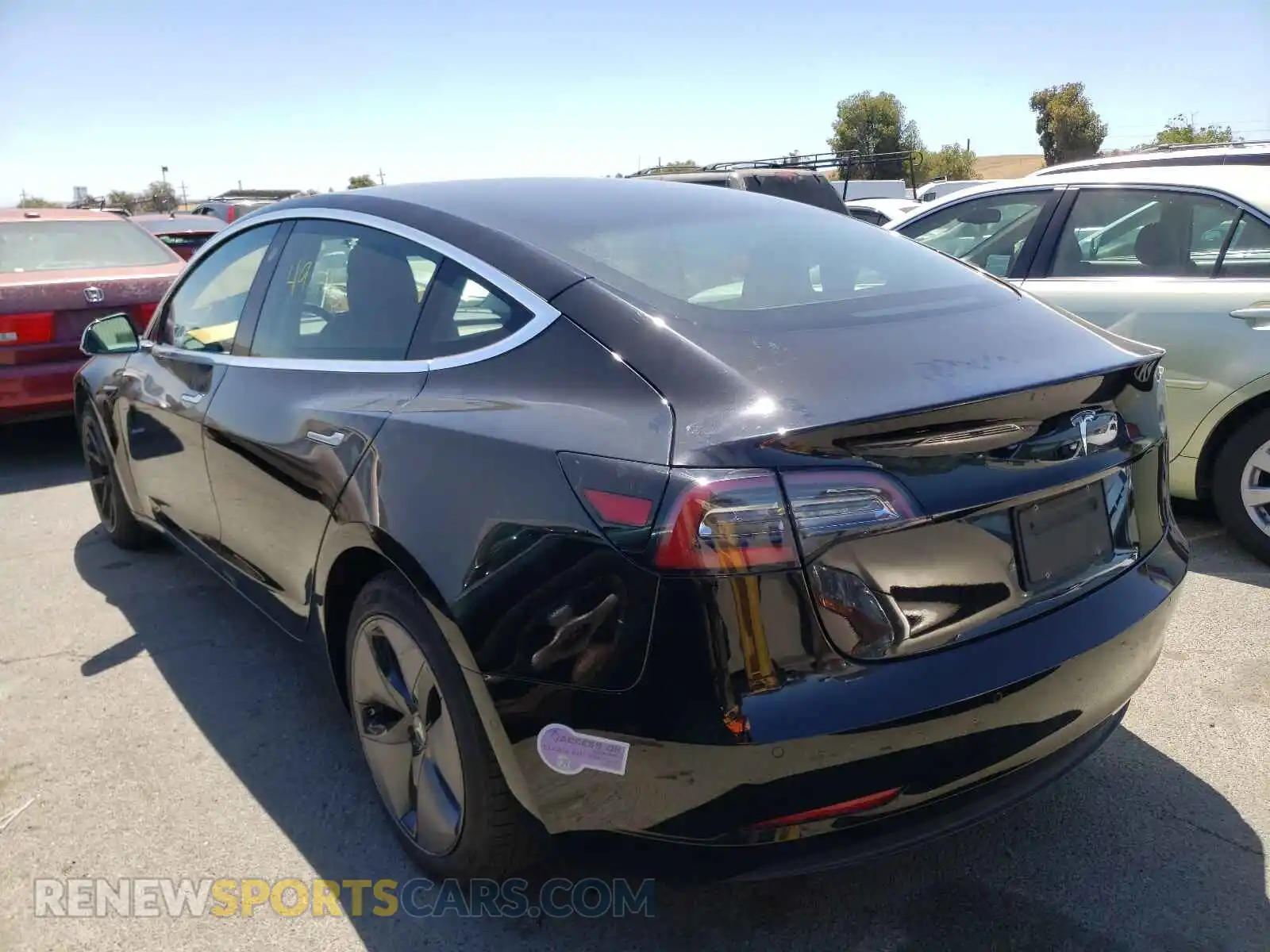 3 Photograph of a damaged car 5YJ3E1EA6KF193085 TESLA MODEL 3 2019