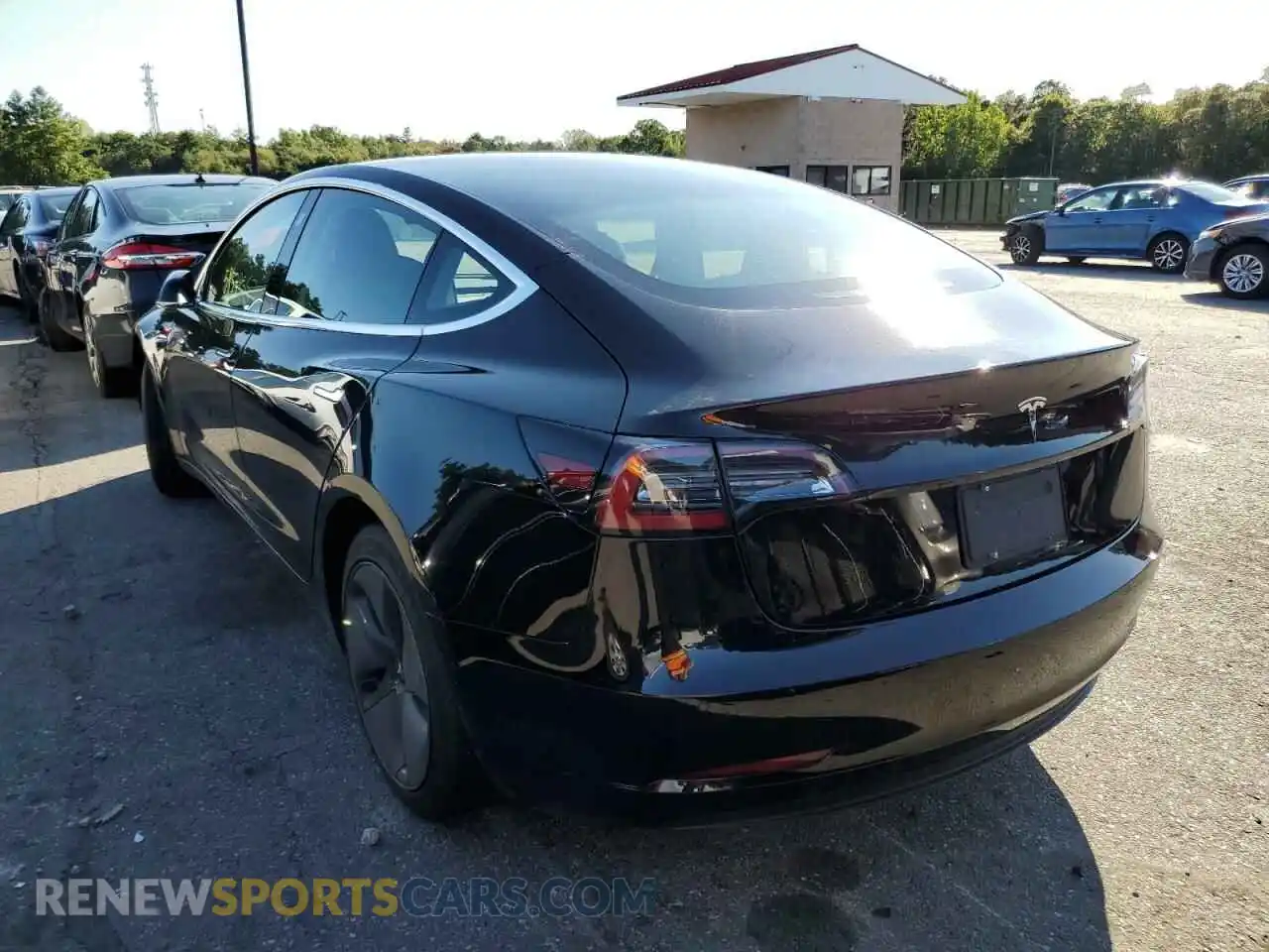 3 Photograph of a damaged car 5YJ3E1EA6KF296796 TESLA MODEL 3 2019