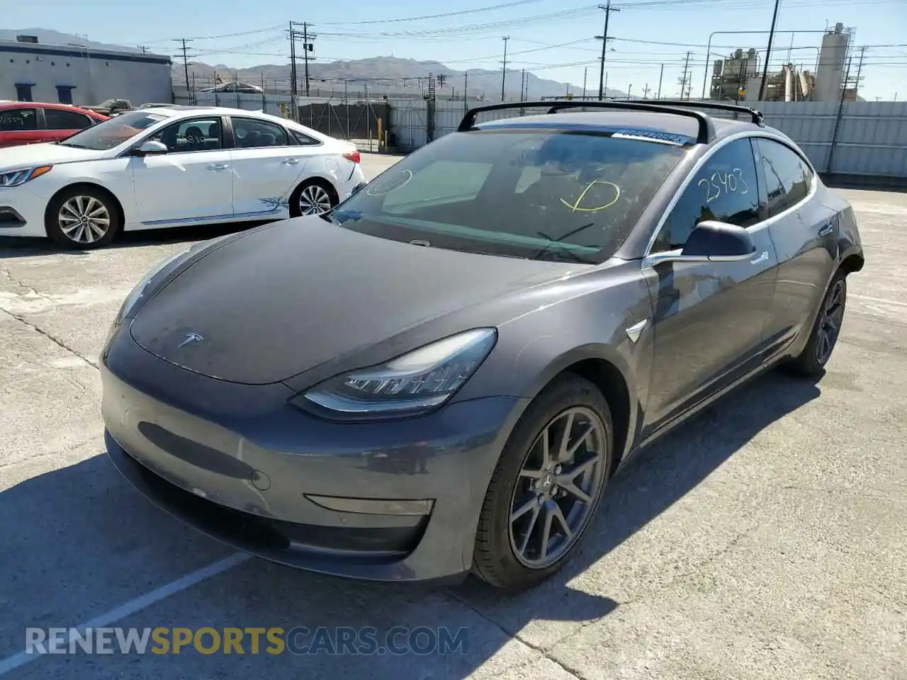 2 Photograph of a damaged car 5YJ3E1EA6KF298452 TESLA MODEL 3 2019