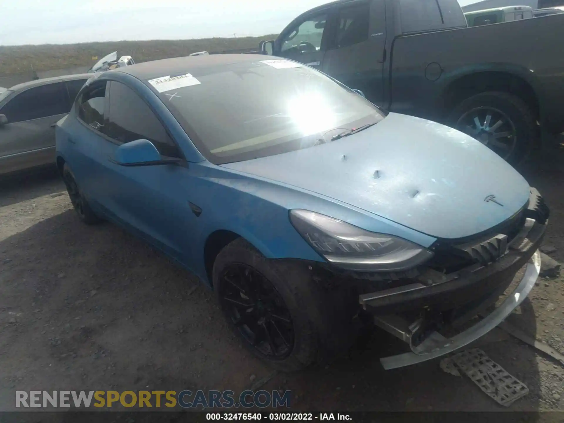 1 Photograph of a damaged car 5YJ3E1EA6KF306064 TESLA MODEL 3 2019