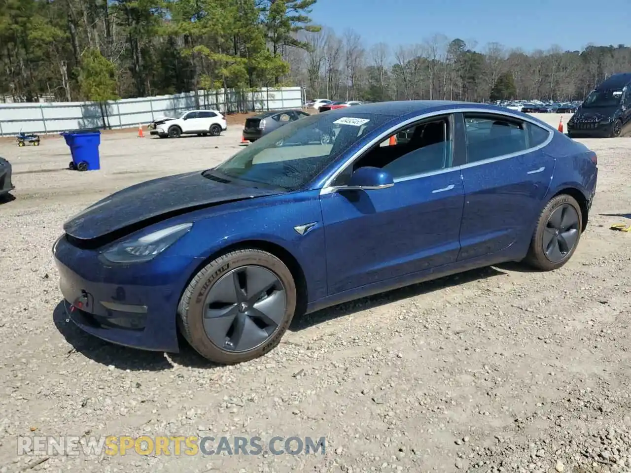 1 Photograph of a damaged car 5YJ3E1EA6KF309031 TESLA MODEL 3 2019