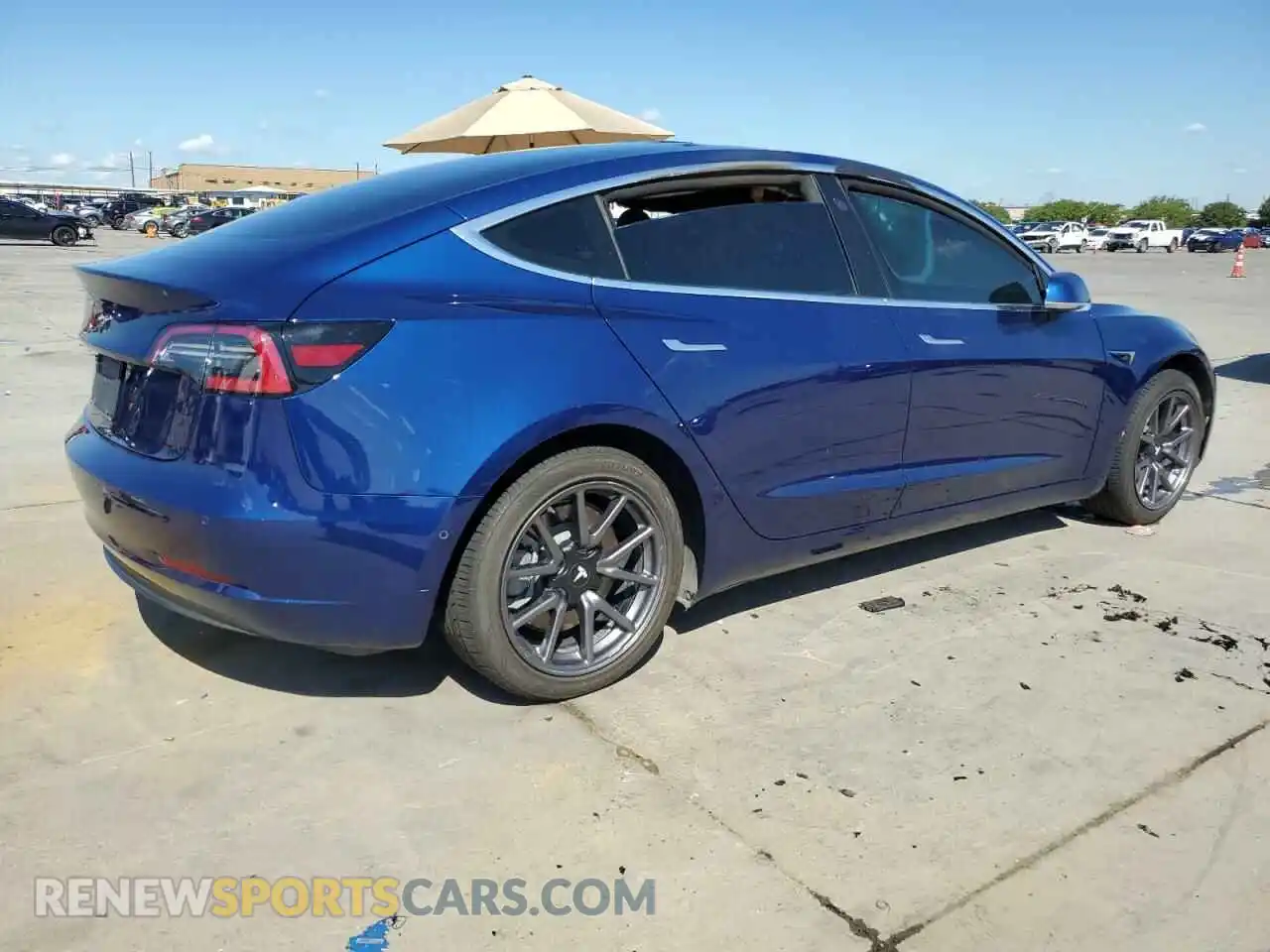 3 Photograph of a damaged car 5YJ3E1EA6KF309353 TESLA MODEL 3 2019