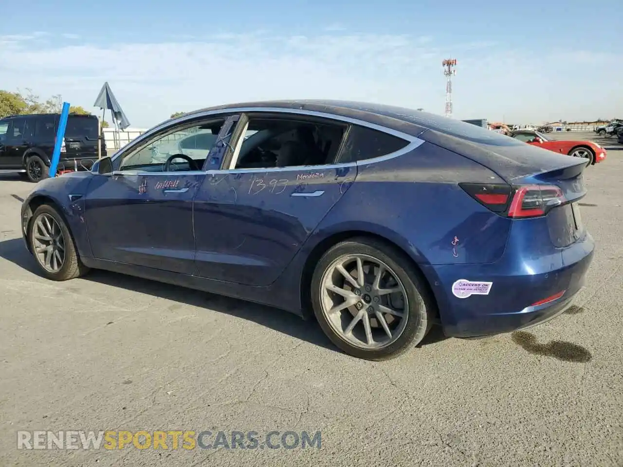 2 Photograph of a damaged car 5YJ3E1EA6KF310163 TESLA MODEL 3 2019