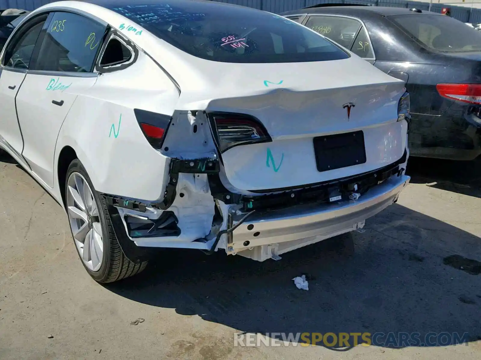 9 Photograph of a damaged car 5YJ3E1EA6KF311717 TESLA MODEL 3 2019