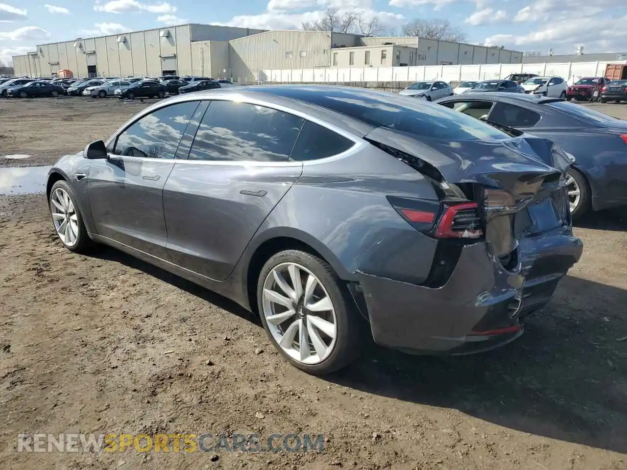 2 Photograph of a damaged car 5YJ3E1EA6KF312754 TESLA MODEL 3 2019