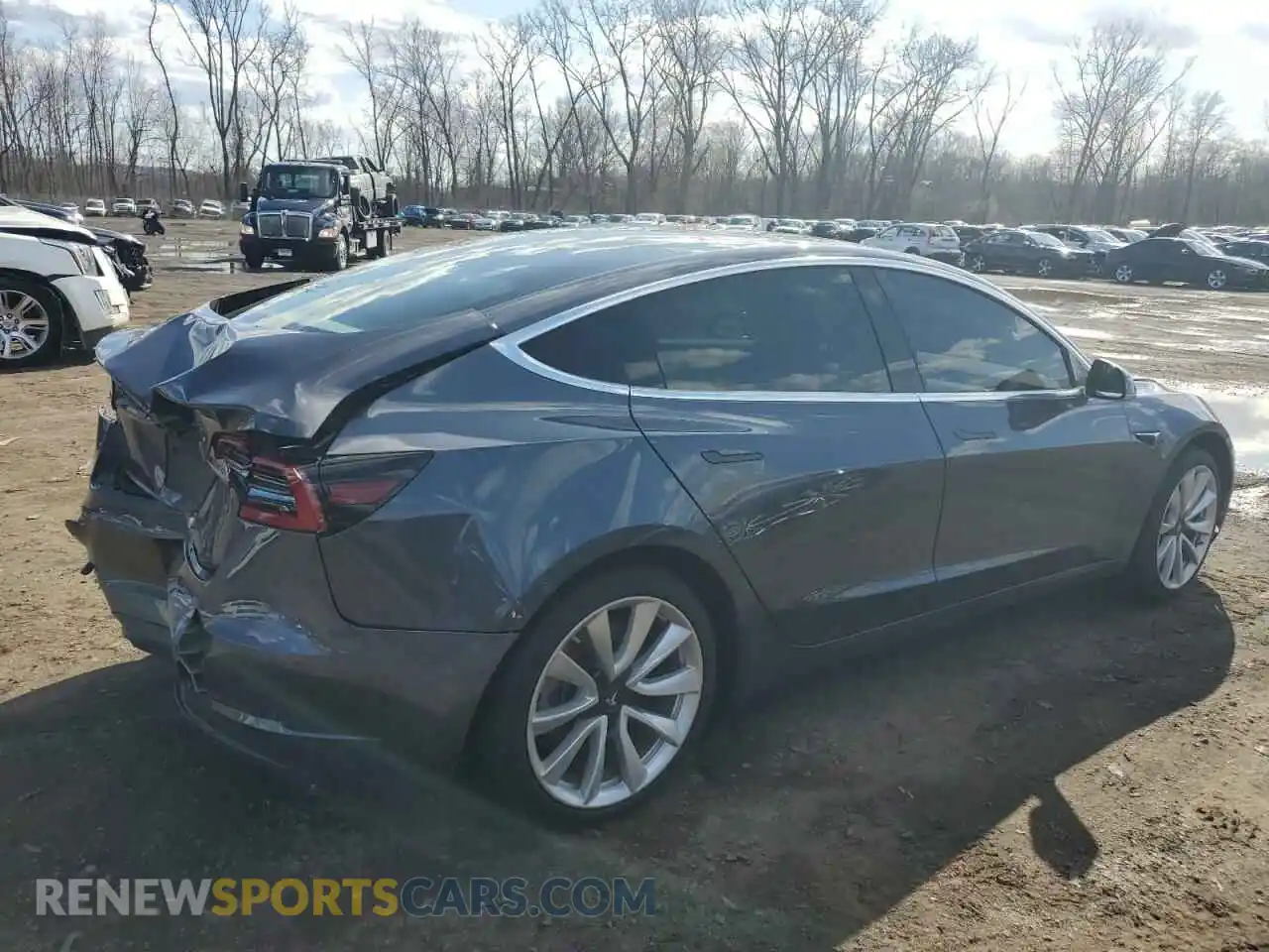 3 Photograph of a damaged car 5YJ3E1EA6KF312754 TESLA MODEL 3 2019