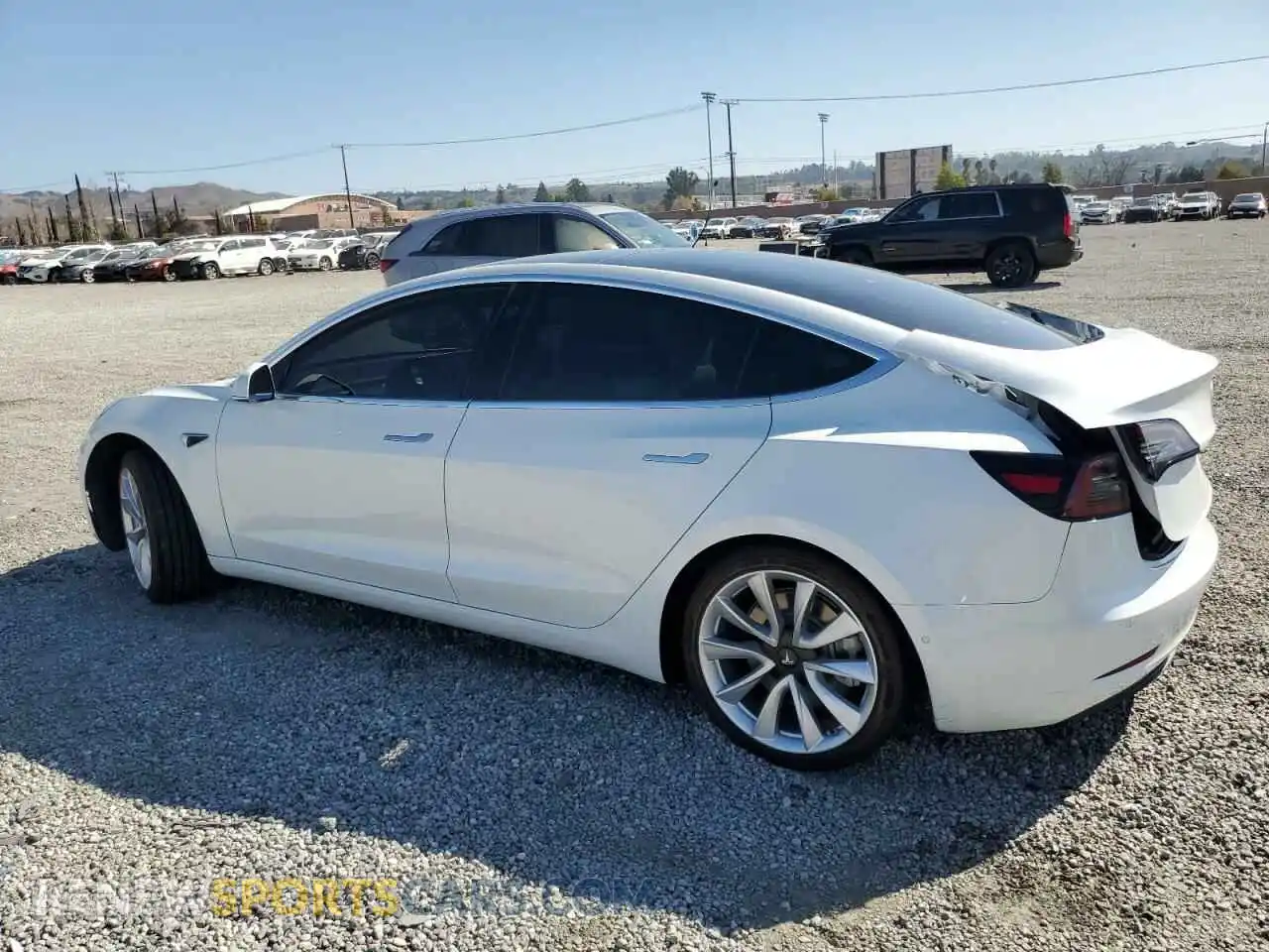 2 Photograph of a damaged car 5YJ3E1EA6KF313046 TESLA MODEL 3 2019