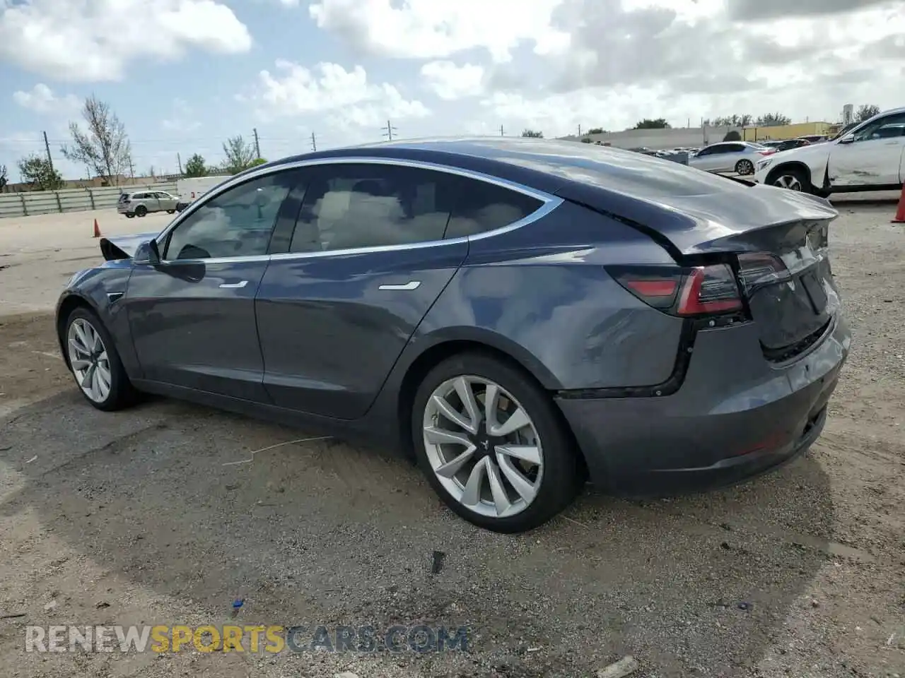 2 Photograph of a damaged car 5YJ3E1EA6KF314360 TESLA MODEL 3 2019