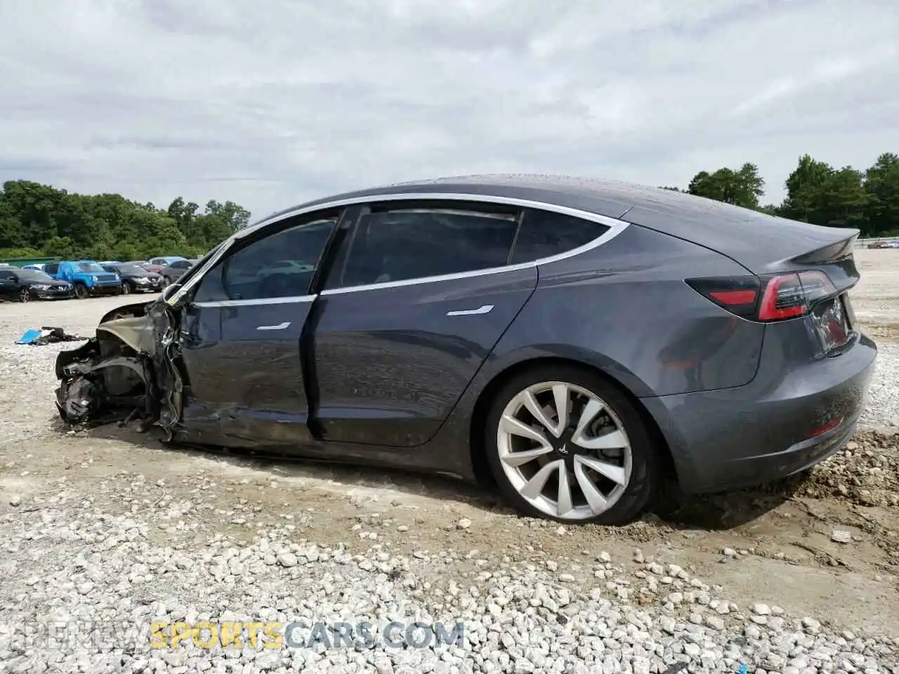 2 Photograph of a damaged car 5YJ3E1EA6KF314987 TESLA MODEL 3 2019