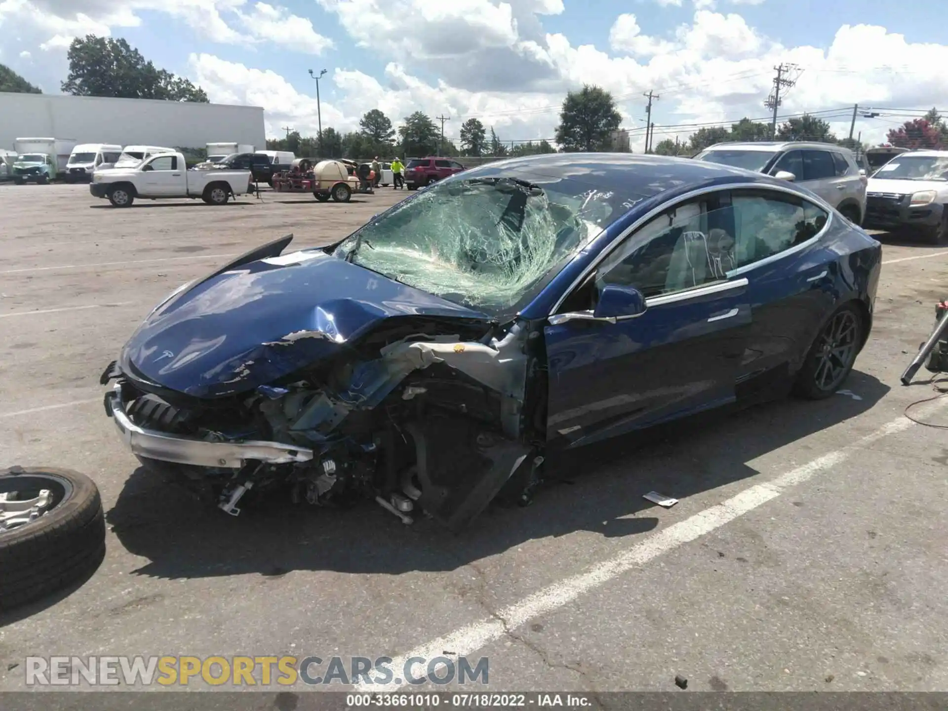 2 Photograph of a damaged car 5YJ3E1EA6KF347231 TESLA MODEL 3 2019