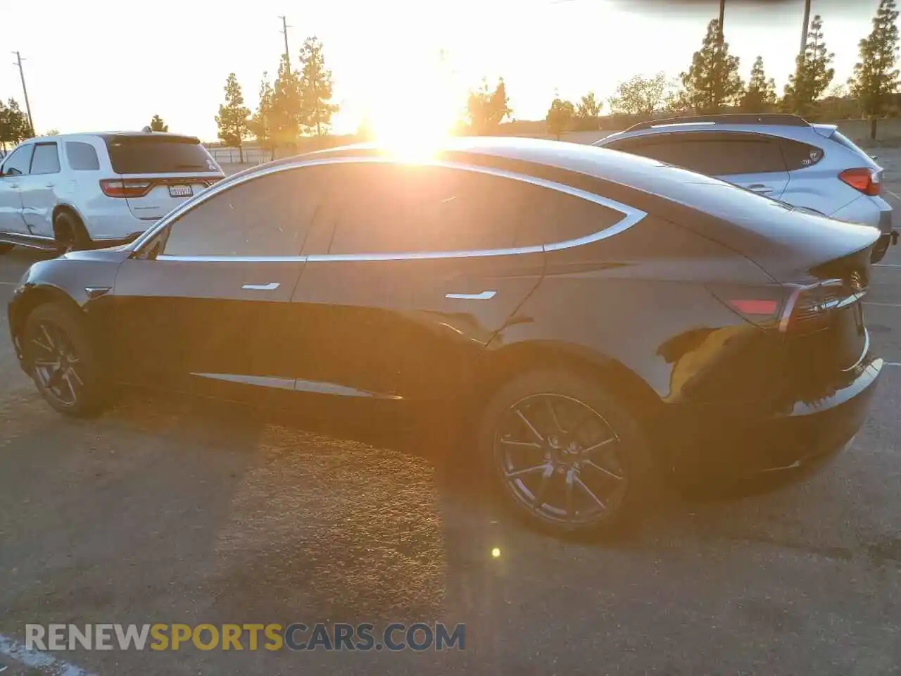2 Photograph of a damaged car 5YJ3E1EA6KF361758 TESLA MODEL 3 2019