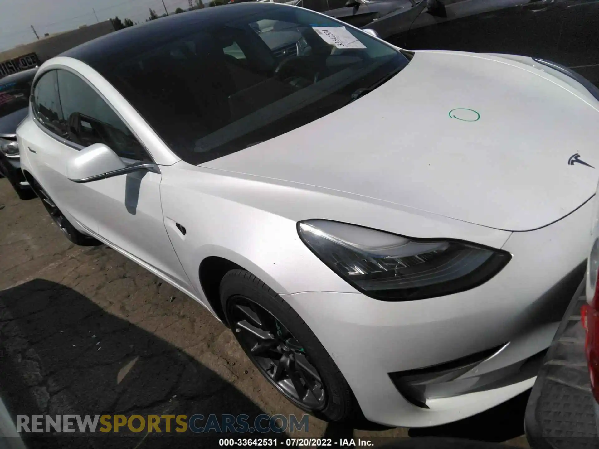 1 Photograph of a damaged car 5YJ3E1EA6KF401420 TESLA MODEL 3 2019