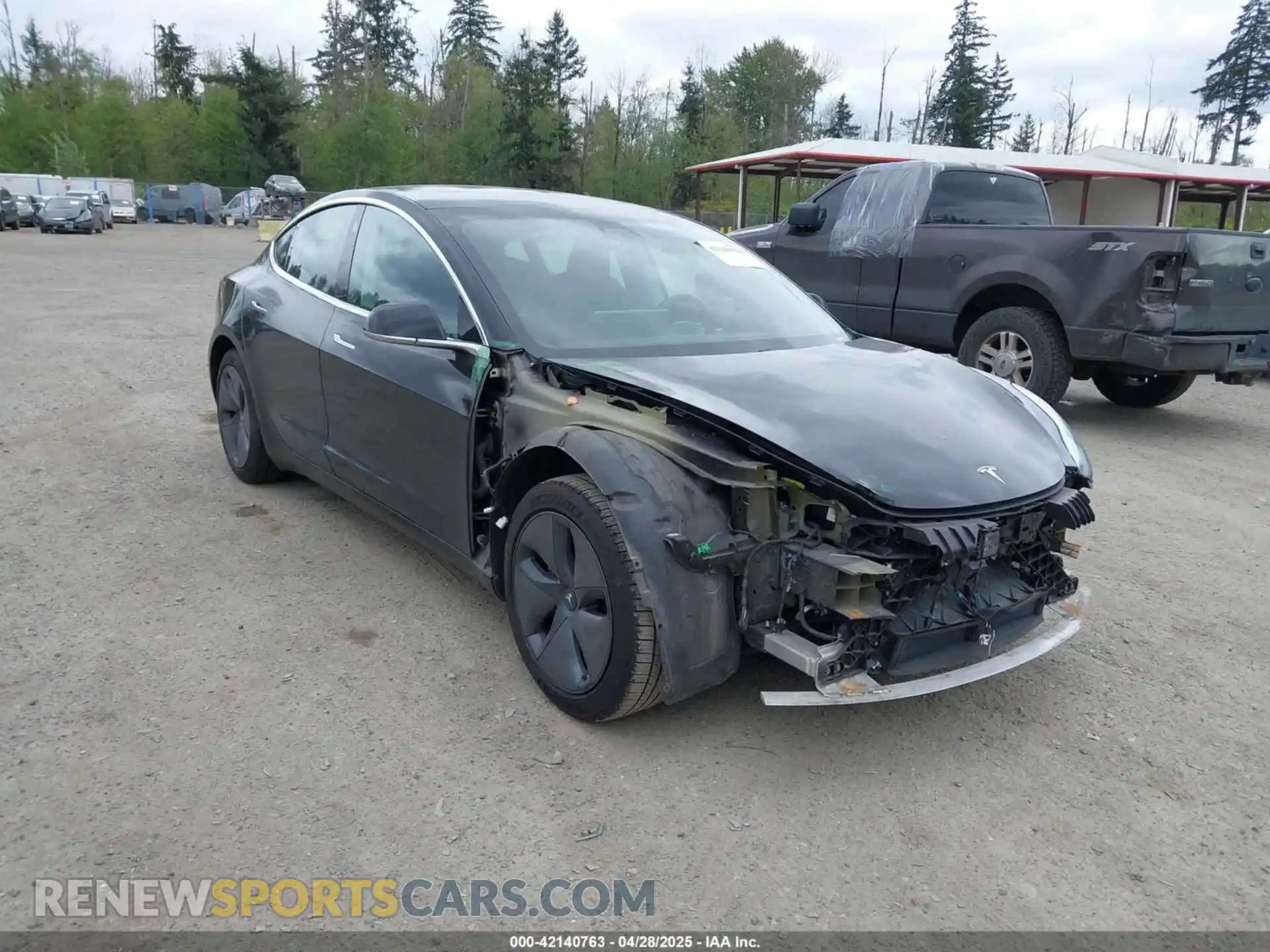 1 Photograph of a damaged car 5YJ3E1EA6KF415656 TESLA MODEL 3 2019