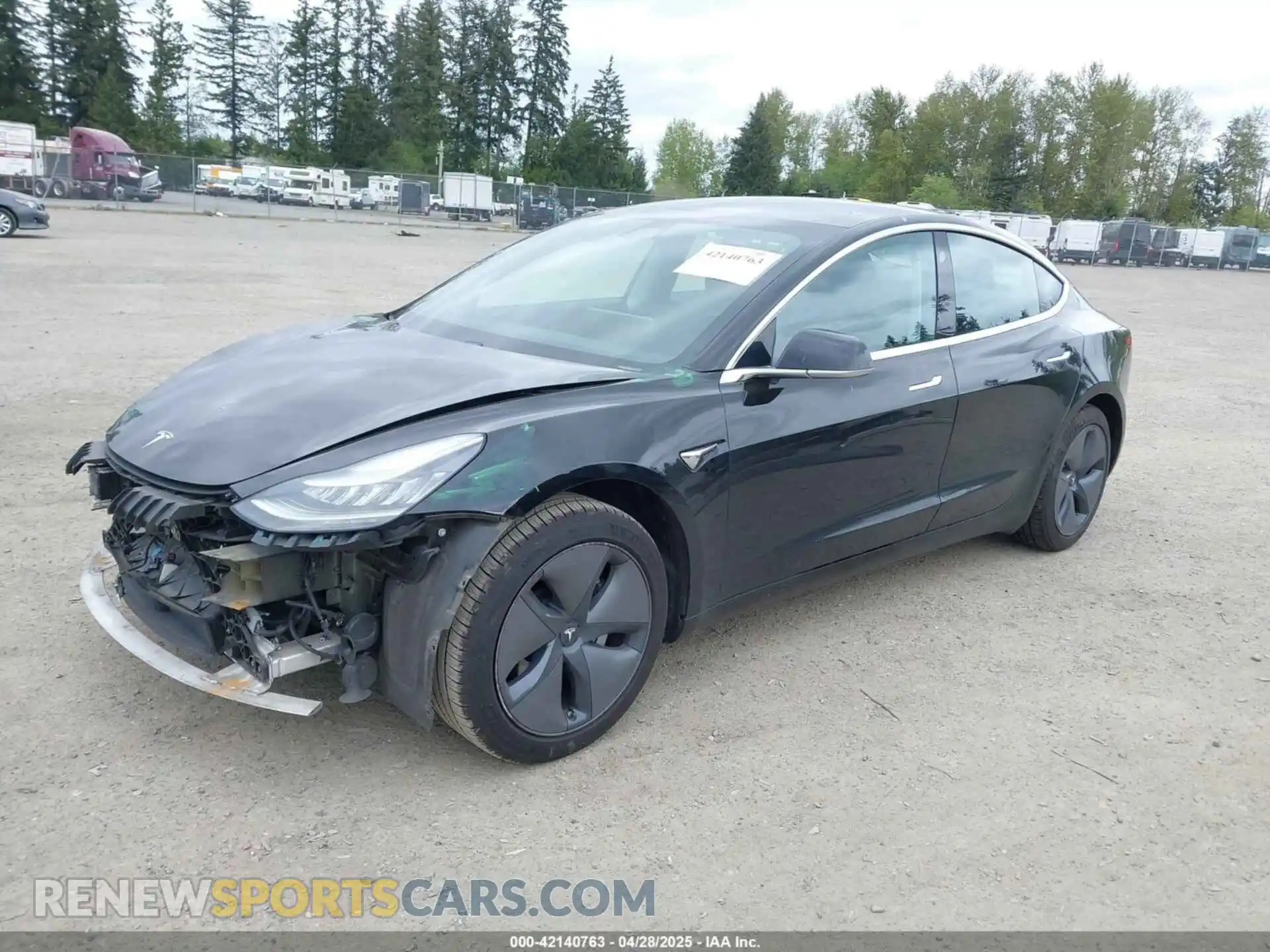 2 Photograph of a damaged car 5YJ3E1EA6KF415656 TESLA MODEL 3 2019