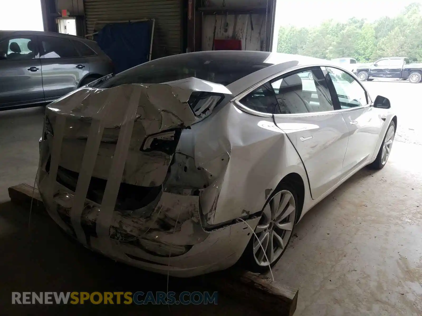 2 Photograph of a damaged car 5YJ3E1EA6KF417956 TESLA MODEL 3 2019