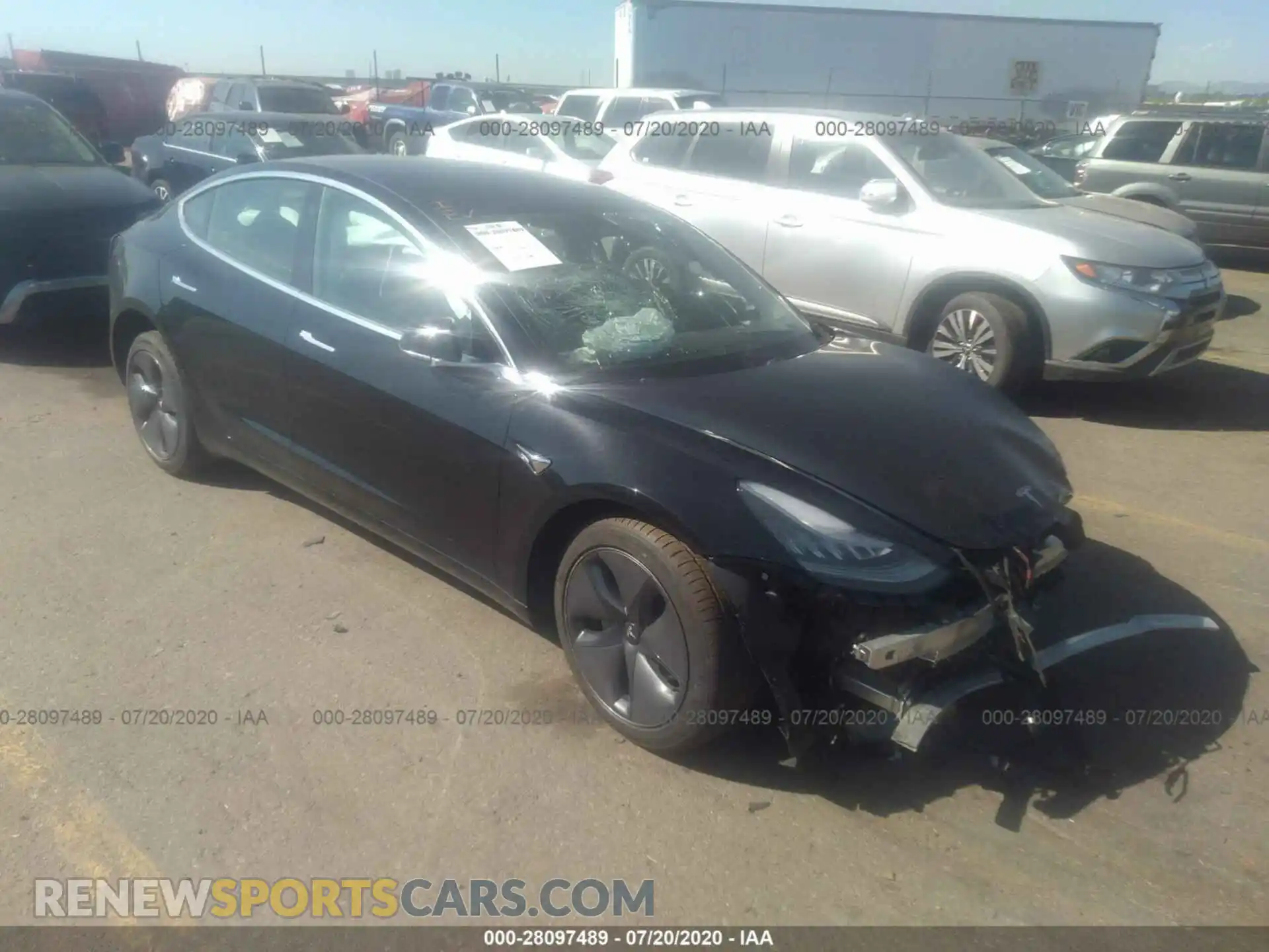 1 Photograph of a damaged car 5YJ3E1EA6KF425751 TESLA MODEL 3 2019
