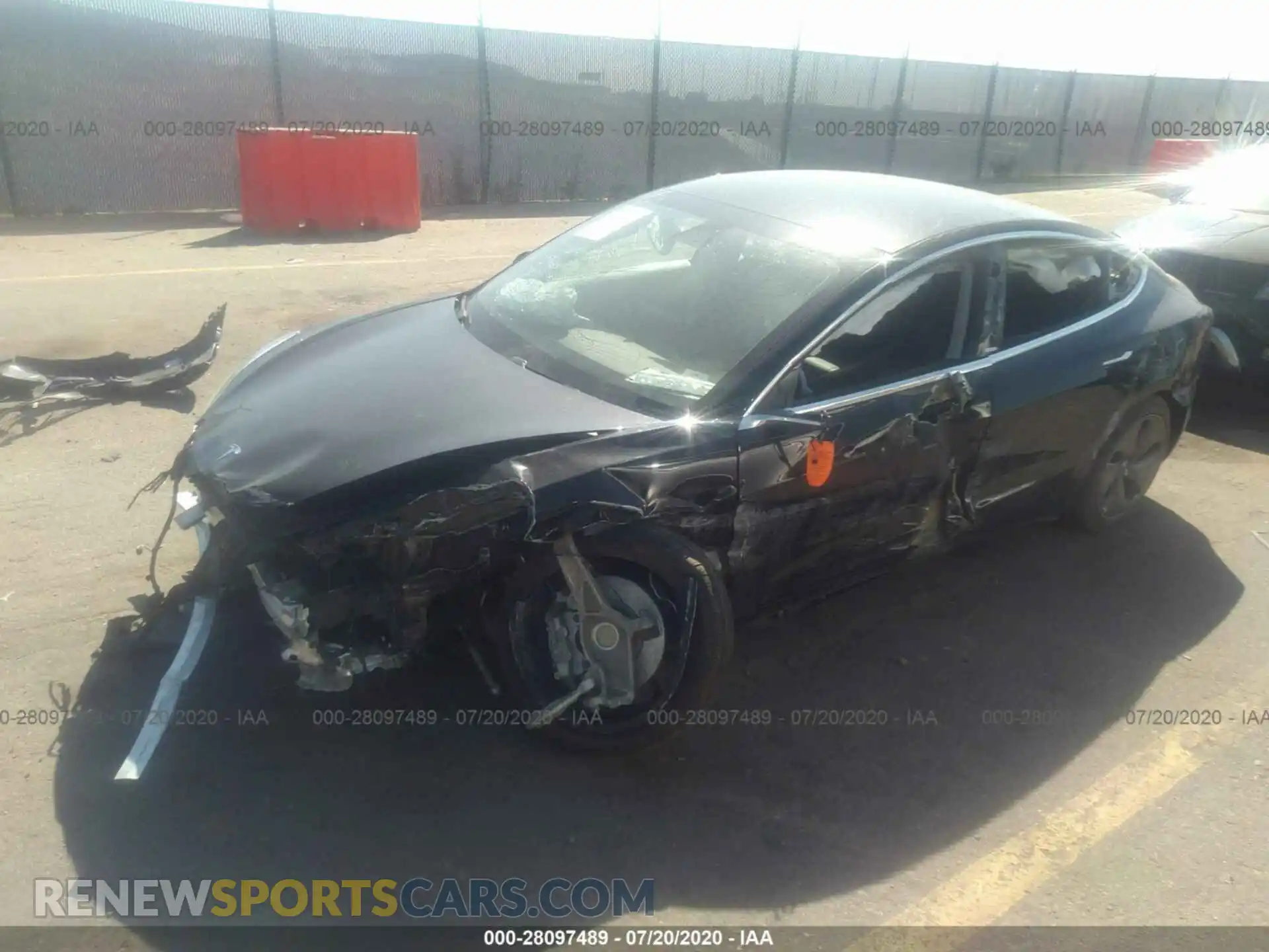 2 Photograph of a damaged car 5YJ3E1EA6KF425751 TESLA MODEL 3 2019