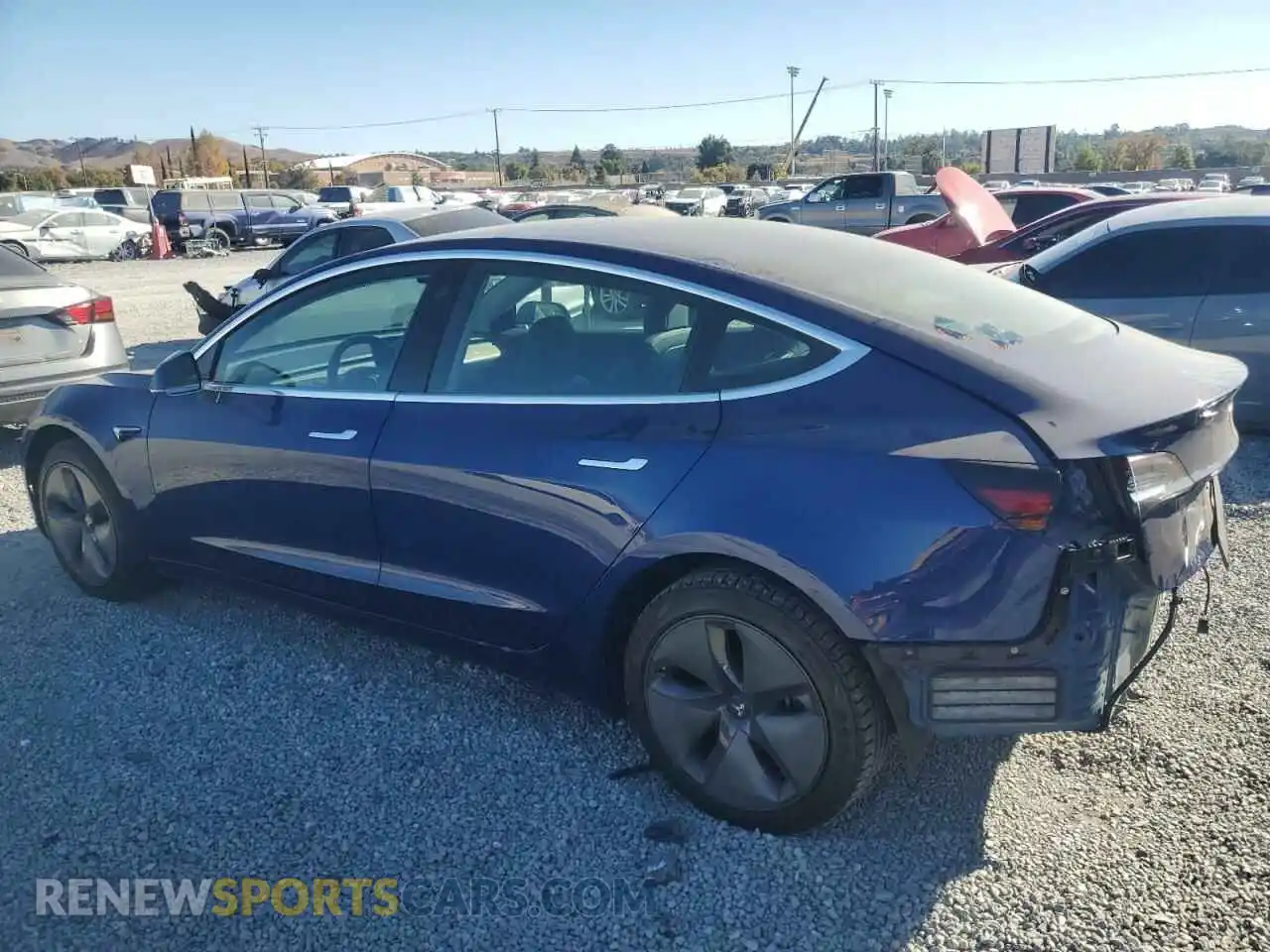 2 Photograph of a damaged car 5YJ3E1EA6KF428732 TESLA MODEL 3 2019