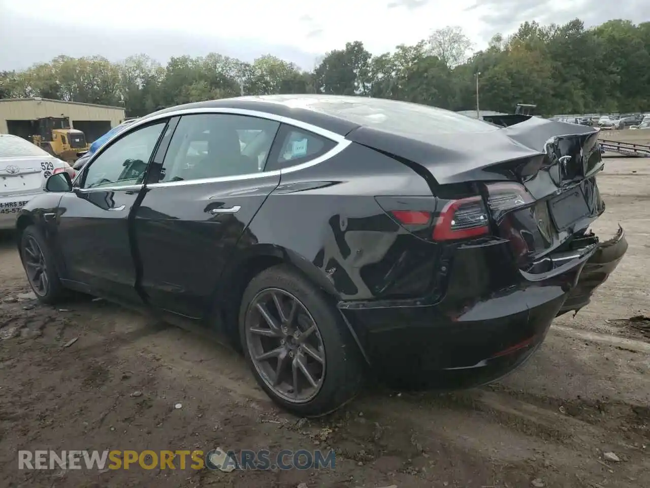 2 Photograph of a damaged car 5YJ3E1EA6KF483343 TESLA MODEL 3 2019