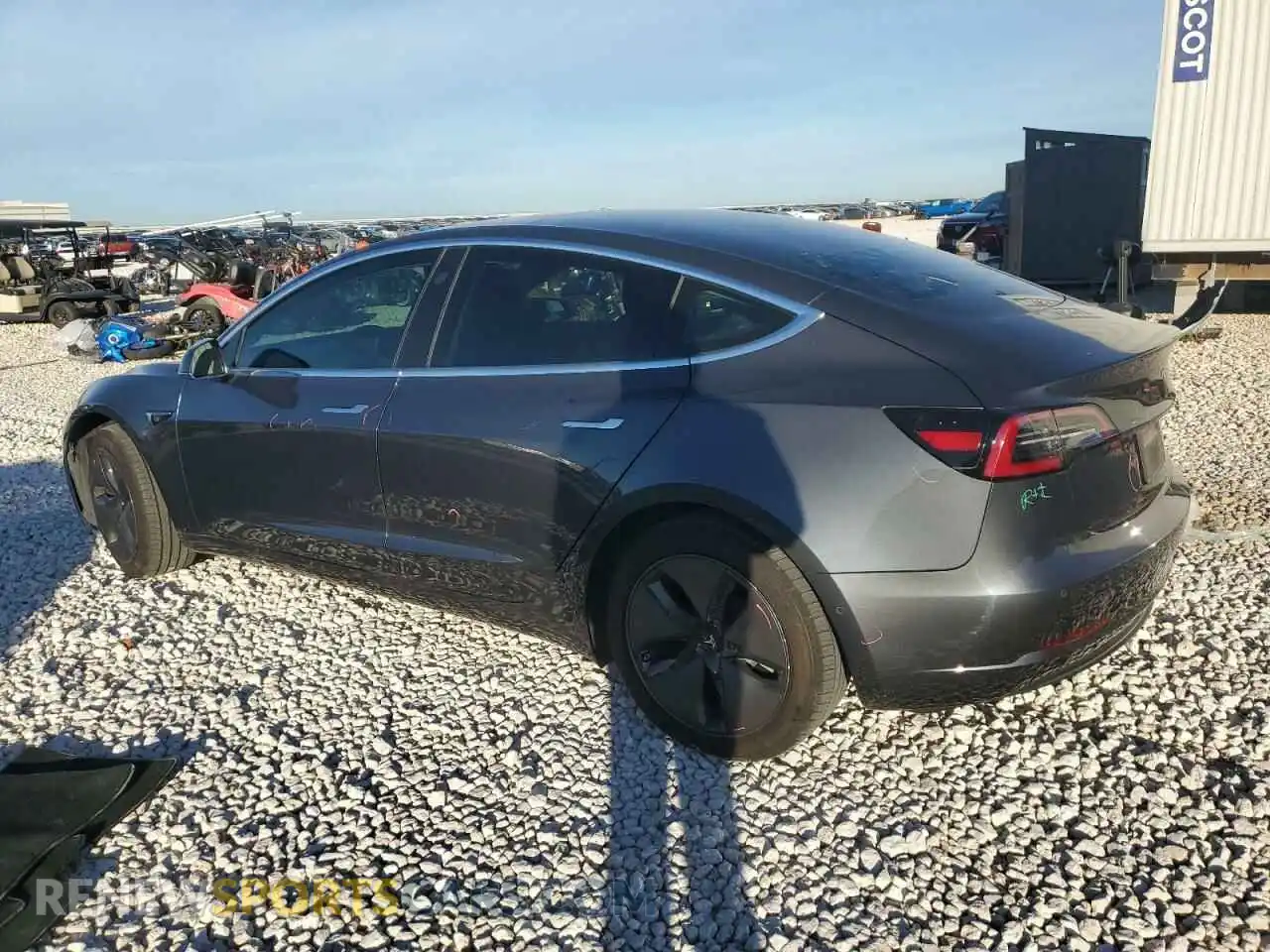 2 Photograph of a damaged car 5YJ3E1EA7KF190289 TESLA MODEL 3 2019