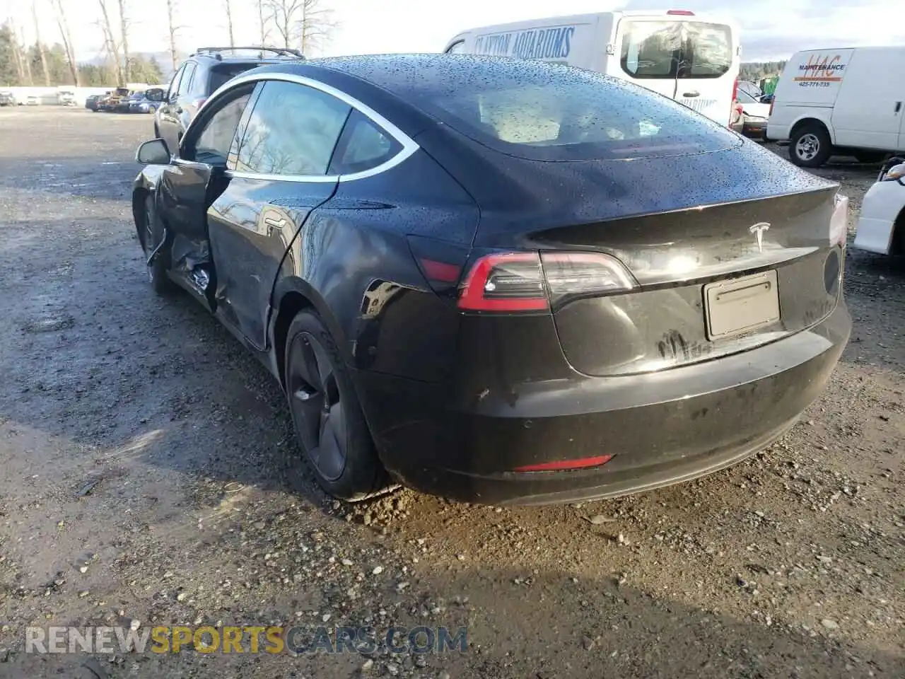 3 Photograph of a damaged car 5YJ3E1EA7KF296578 TESLA MODEL 3 2019