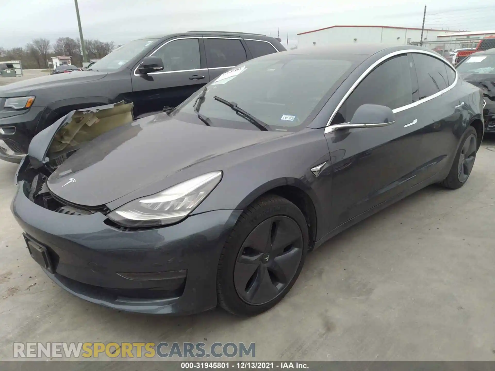2 Photograph of a damaged car 5YJ3E1EA7KF298816 TESLA MODEL 3 2019