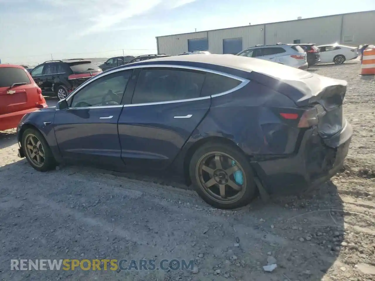 2 Photograph of a damaged car 5YJ3E1EA7KF299206 TESLA MODEL 3 2019