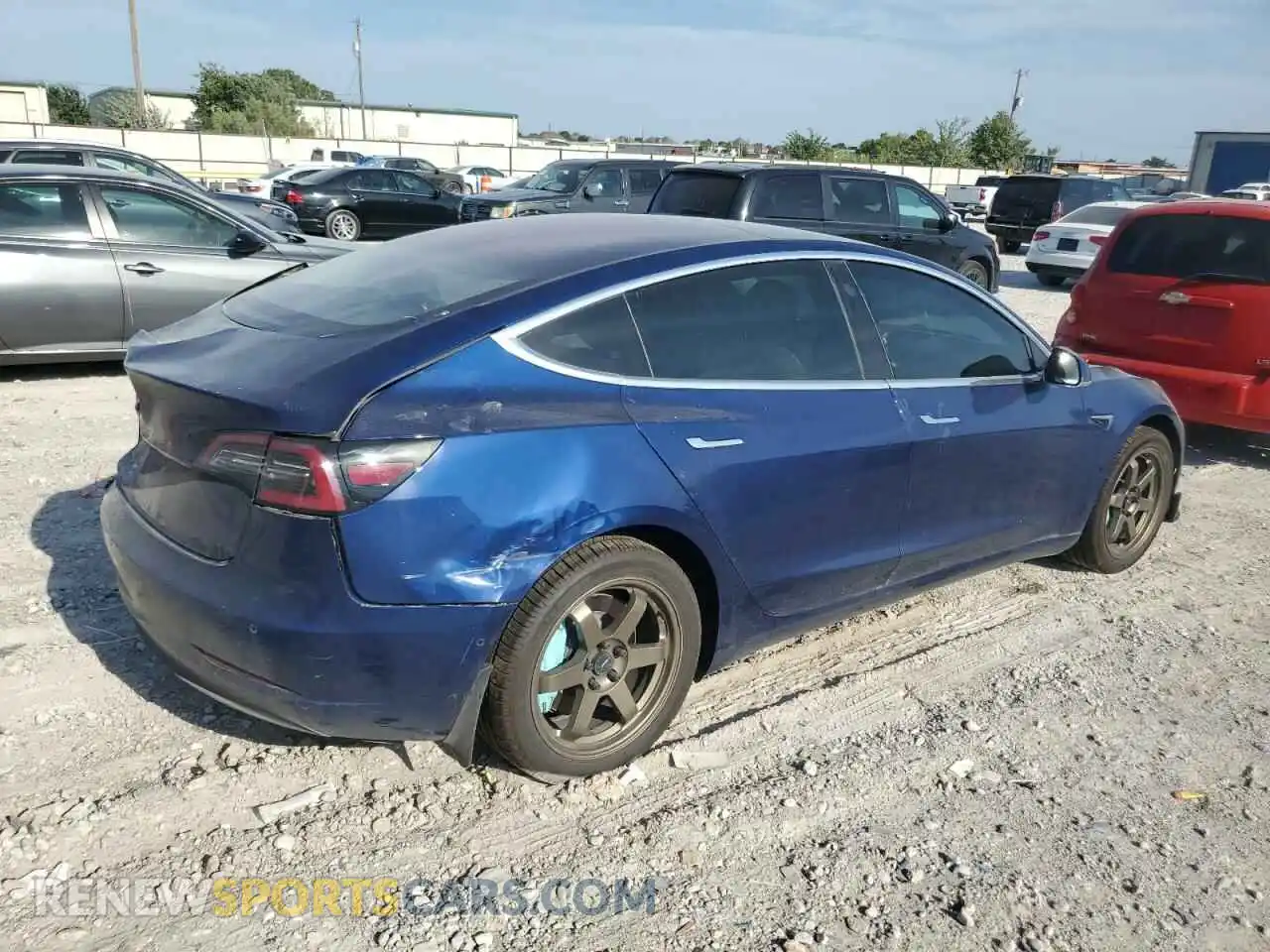 3 Photograph of a damaged car 5YJ3E1EA7KF299206 TESLA MODEL 3 2019