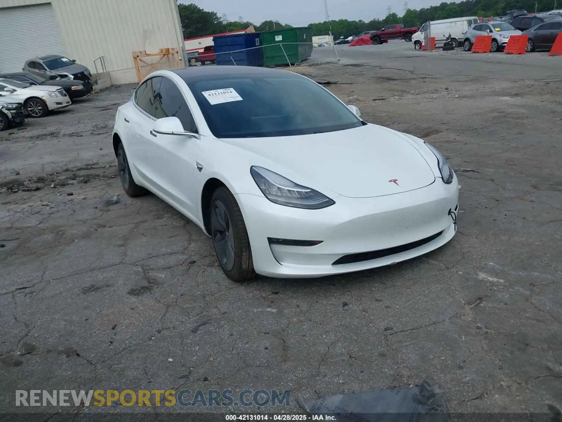 1 Photograph of a damaged car 5YJ3E1EA7KF299724 TESLA MODEL 3 2019