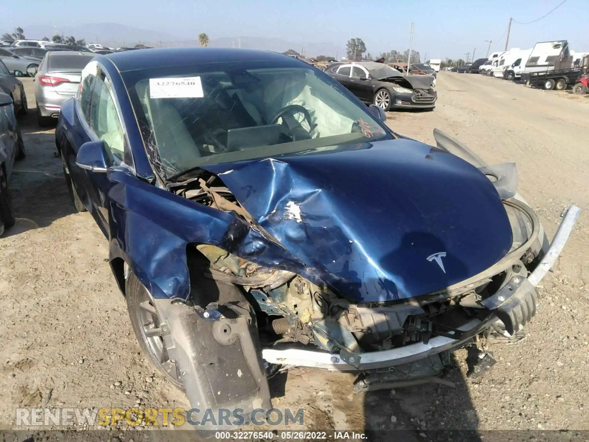 1 Photograph of a damaged car 5YJ3E1EA7KF301973 TESLA MODEL 3 2019