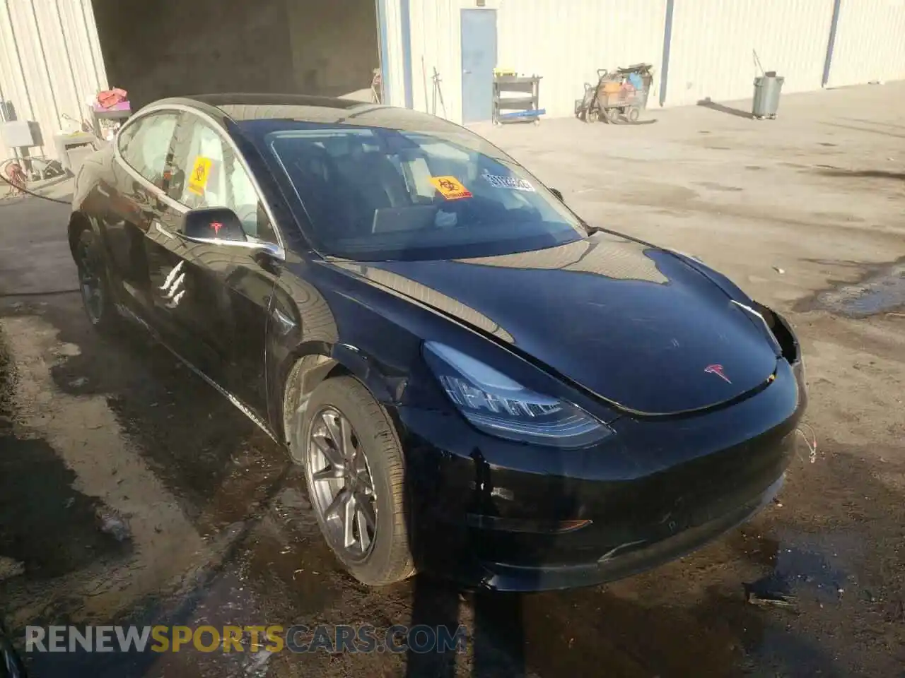 1 Photograph of a damaged car 5YJ3E1EA7KF306560 TESLA MODEL 3 2019
