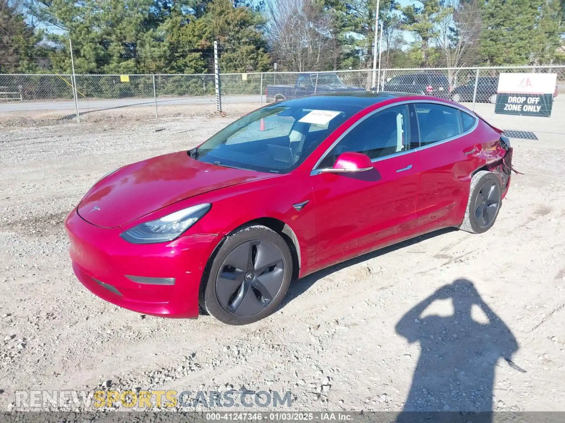 2 Photograph of a damaged car 5YJ3E1EA7KF307174 TESLA MODEL 3 2019
