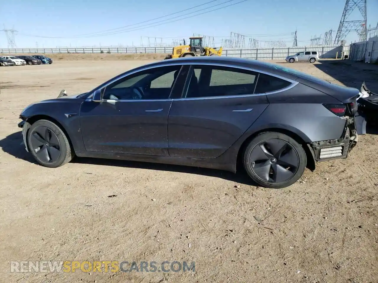 2 Photograph of a damaged car 5YJ3E1EA7KF307496 TESLA MODEL 3 2019