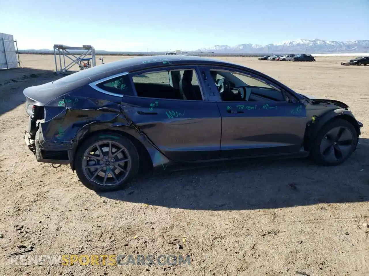 3 Photograph of a damaged car 5YJ3E1EA7KF307496 TESLA MODEL 3 2019