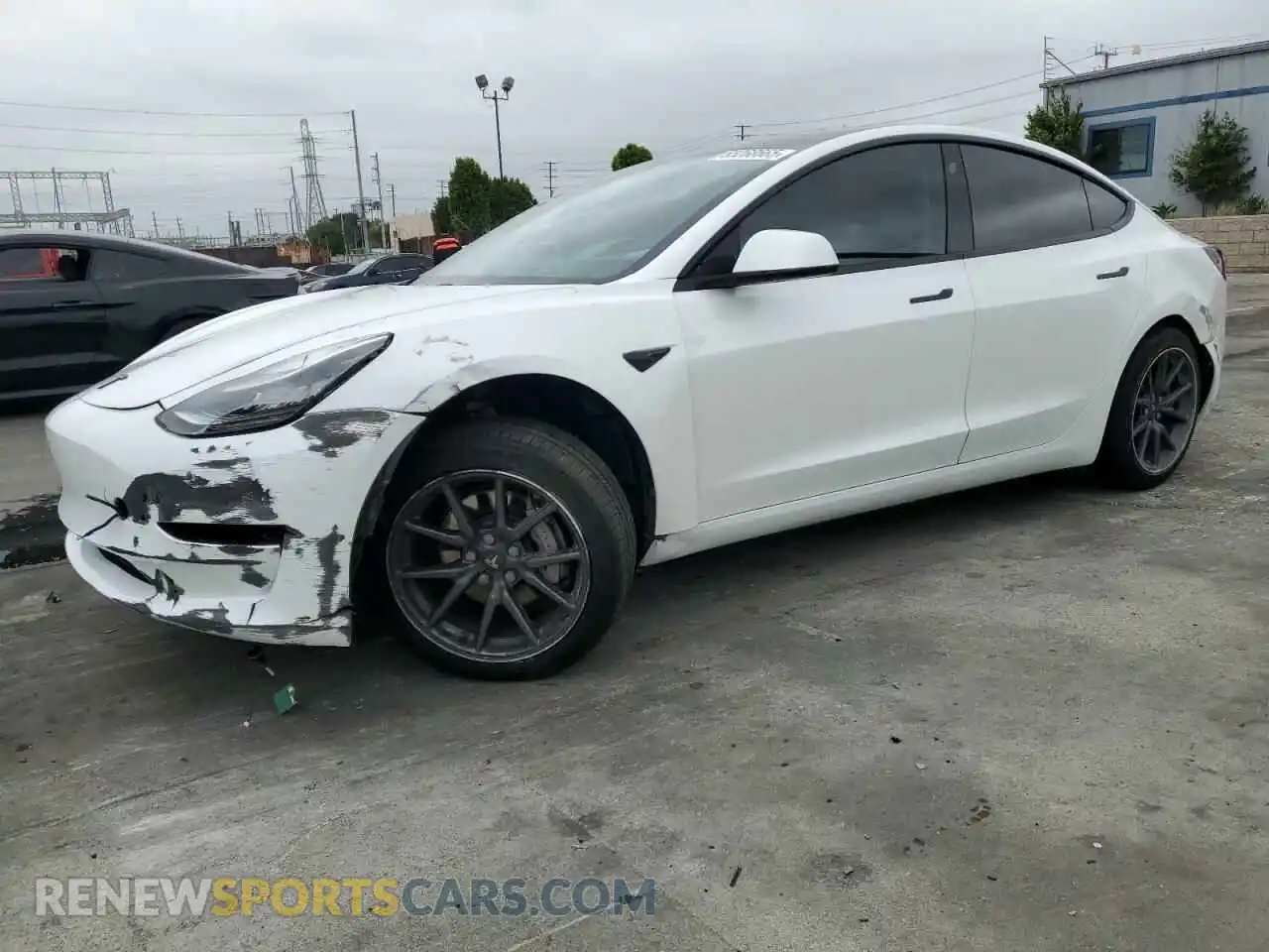 1 Photograph of a damaged car 5YJ3E1EA7KF309944 TESLA MODEL 3 2019