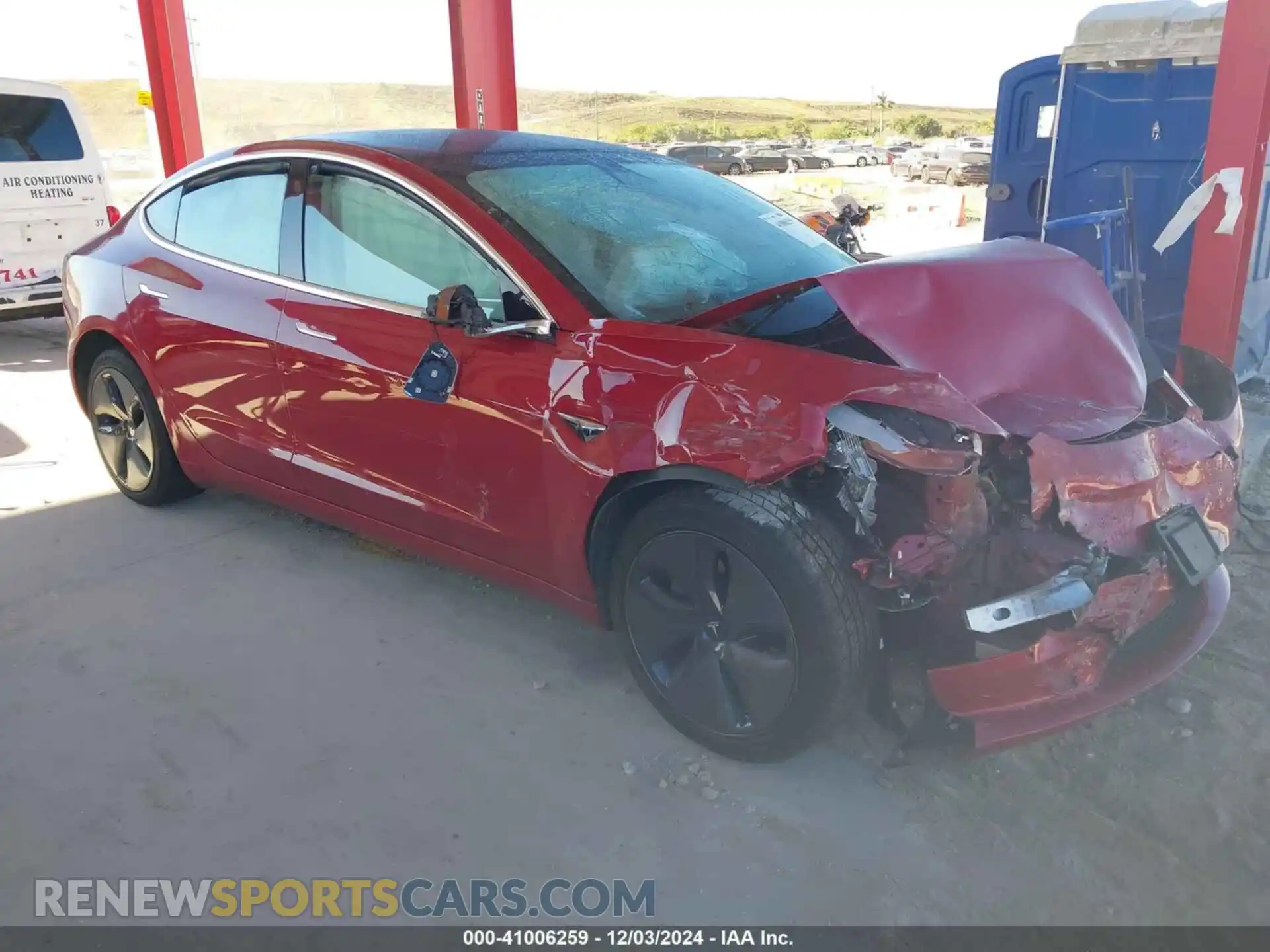 1 Photograph of a damaged car 5YJ3E1EA7KF312441 TESLA MODEL 3 2019