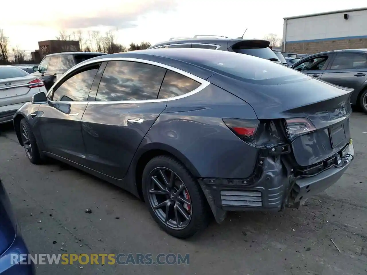 2 Photograph of a damaged car 5YJ3E1EA7KF313508 TESLA MODEL 3 2019