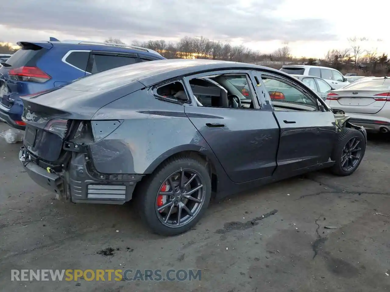 3 Photograph of a damaged car 5YJ3E1EA7KF313508 TESLA MODEL 3 2019