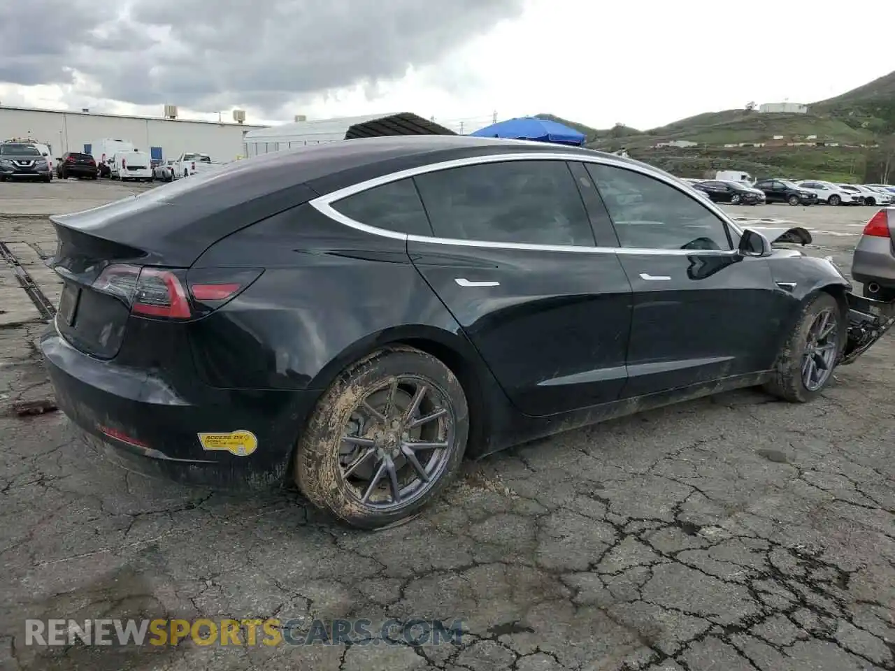 3 Photograph of a damaged car 5YJ3E1EA7KF327151 TESLA MODEL 3 2019