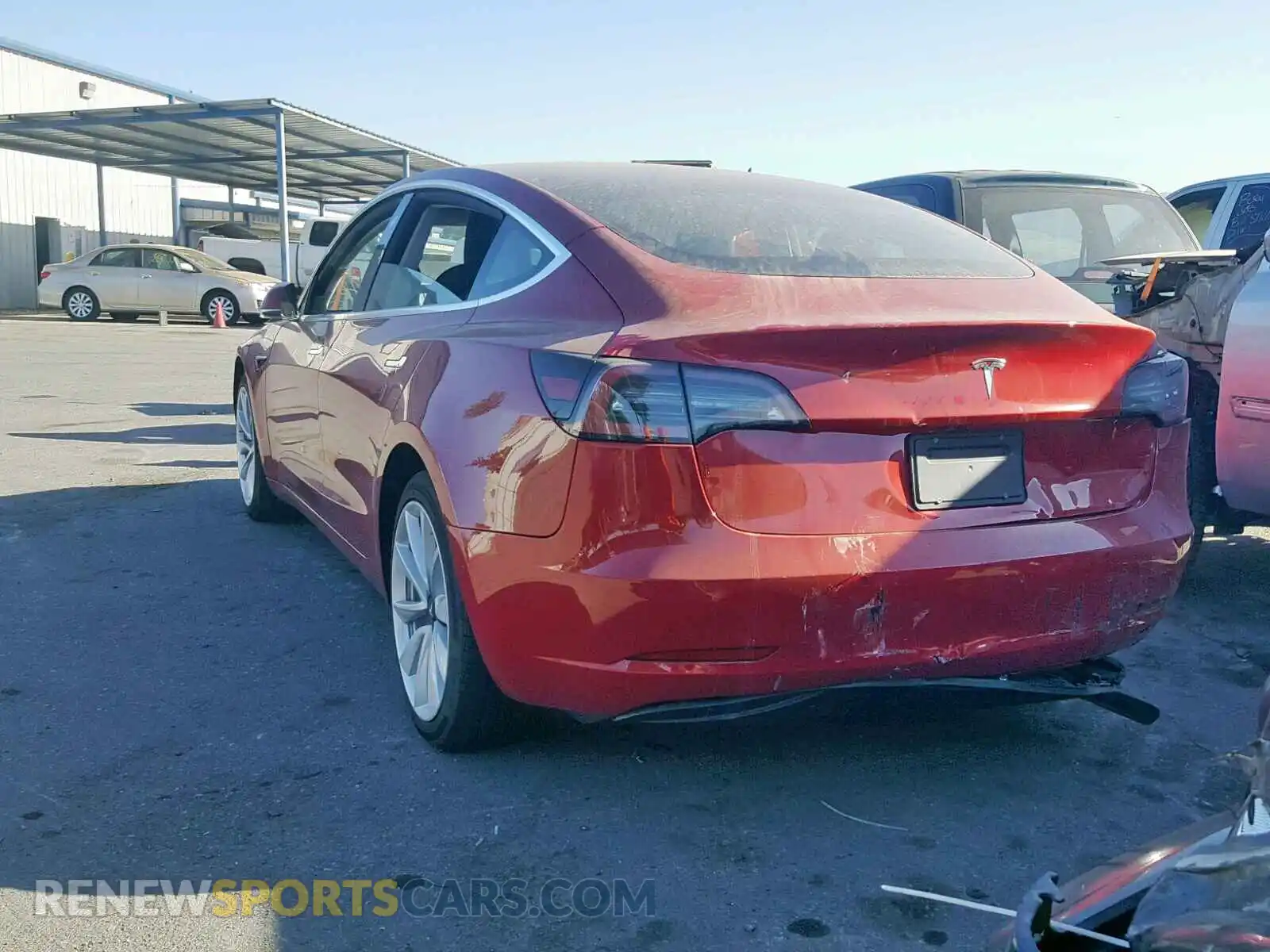 3 Photograph of a damaged car 5YJ3E1EA7KF357721 TESLA MODEL 3 2019