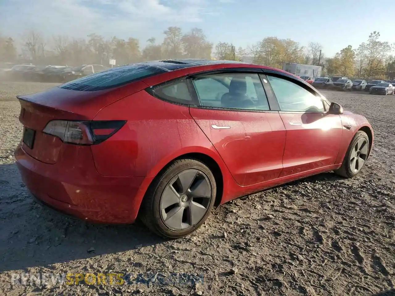 3 Photograph of a damaged car 5YJ3E1EA7KF394848 TESLA MODEL 3 2019