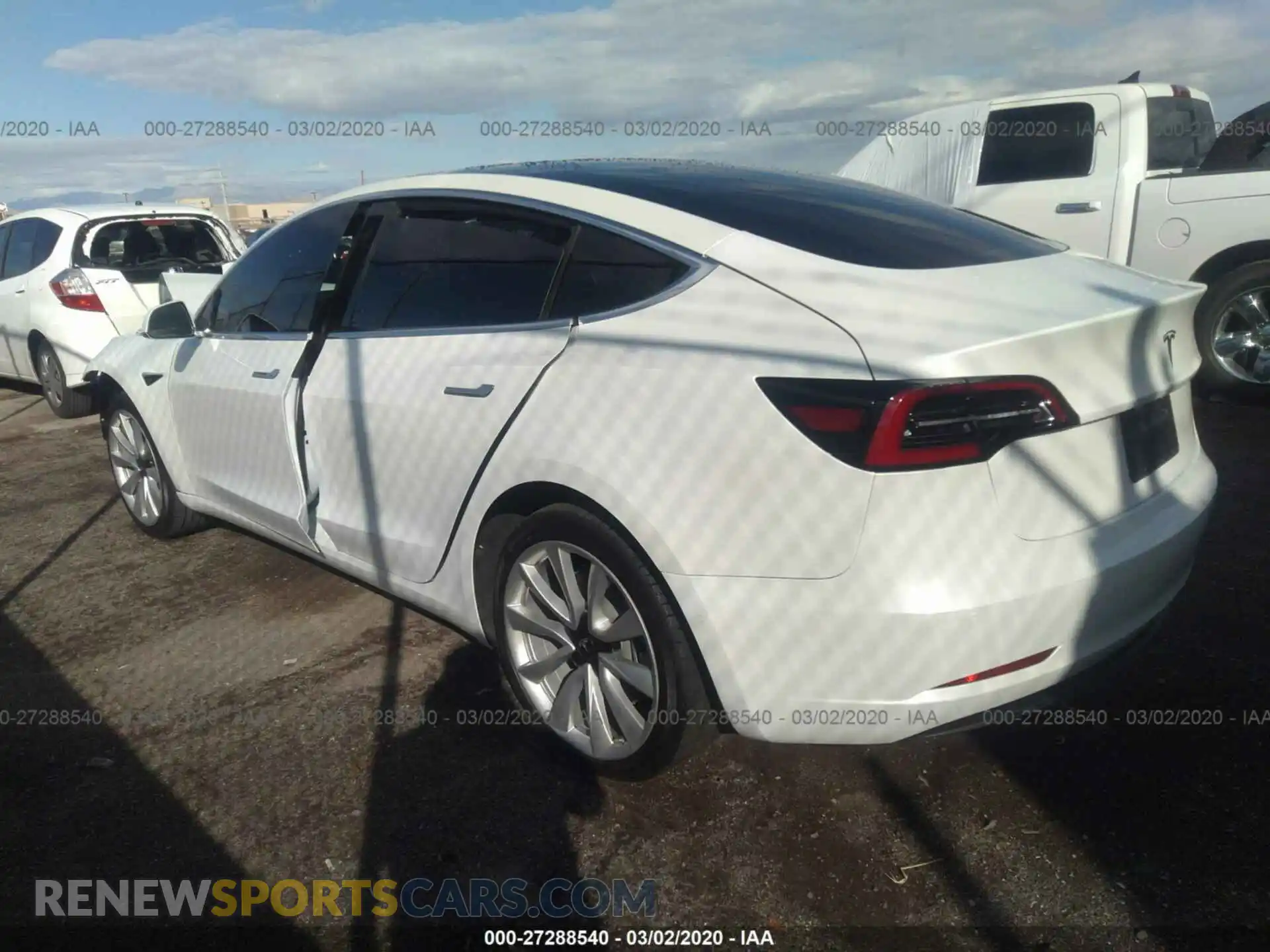 3 Photograph of a damaged car 5YJ3E1EA7KF402429 TESLA MODEL 3 2019