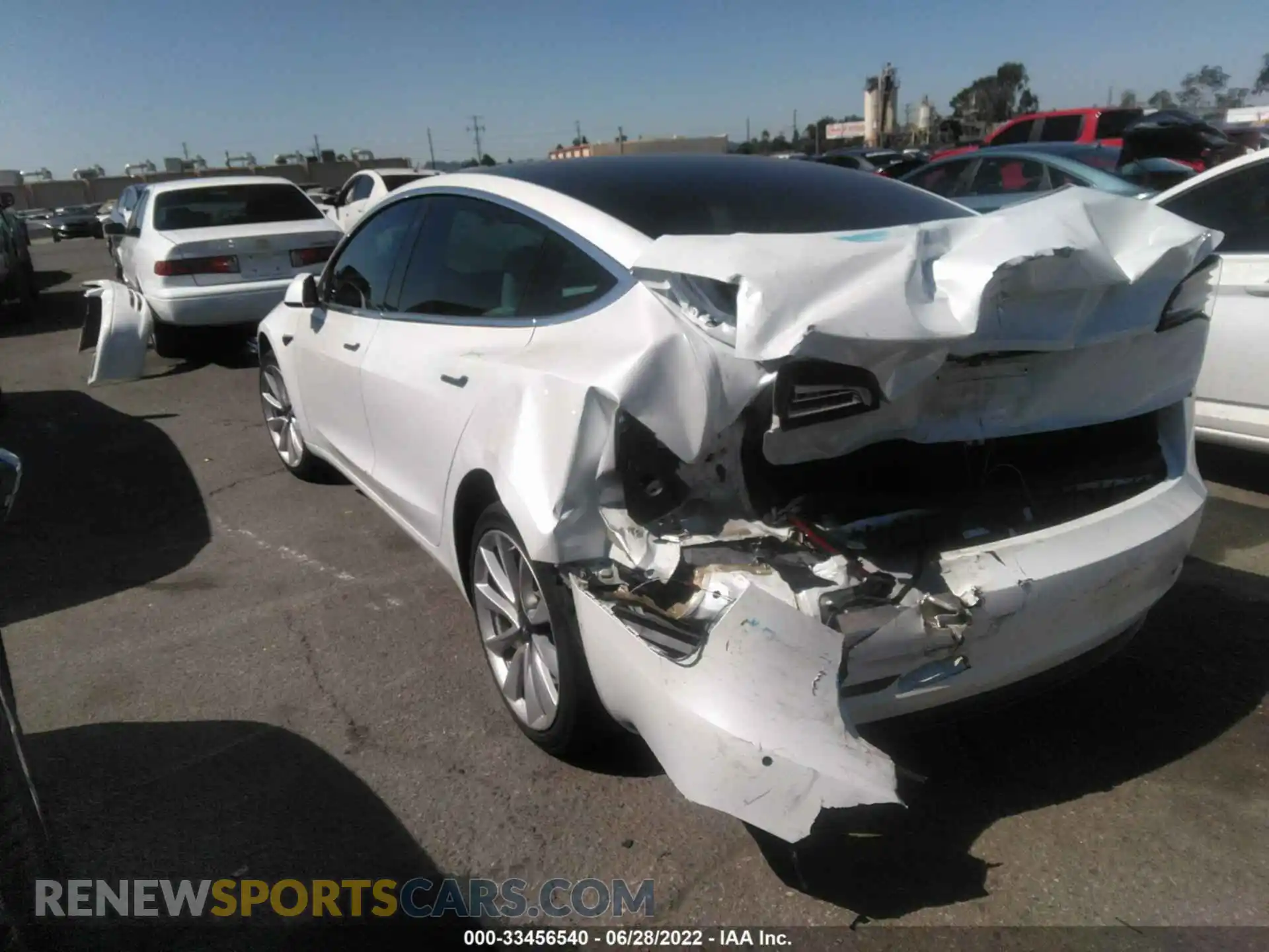 3 Photograph of a damaged car 5YJ3E1EA7KF406500 TESLA MODEL 3 2019