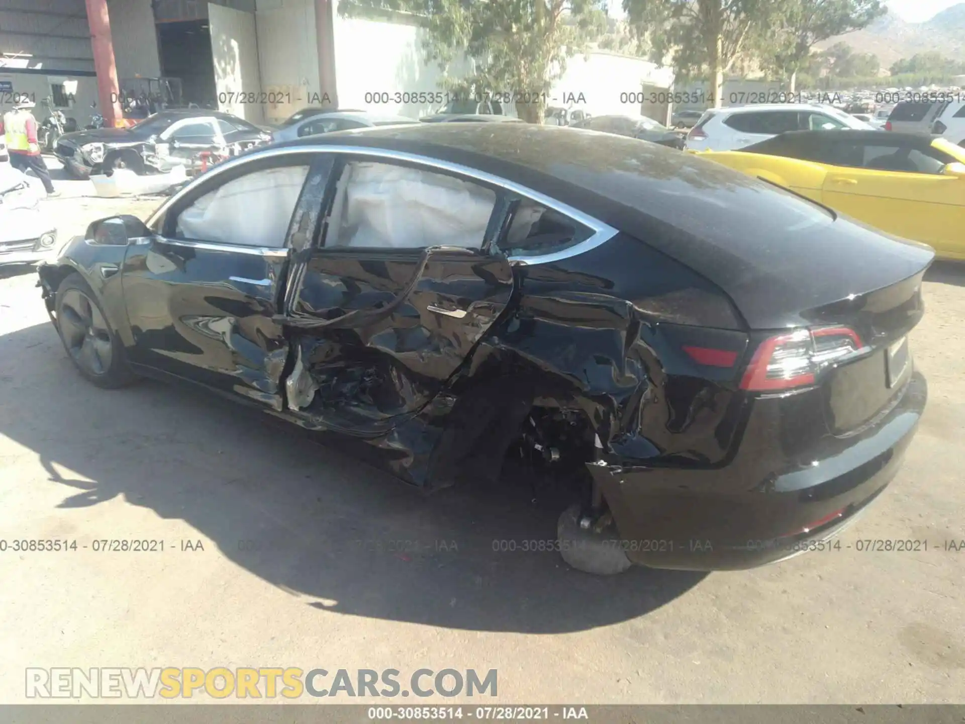 3 Photograph of a damaged car 5YJ3E1EA7KF428934 TESLA MODEL 3 2019
