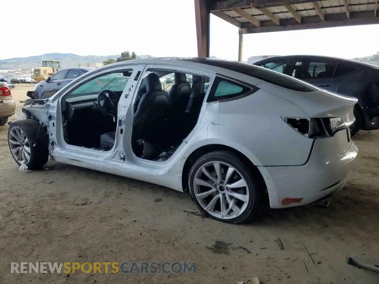 2 Photograph of a damaged car 5YJ3E1EA7KF431249 TESLA MODEL 3 2019