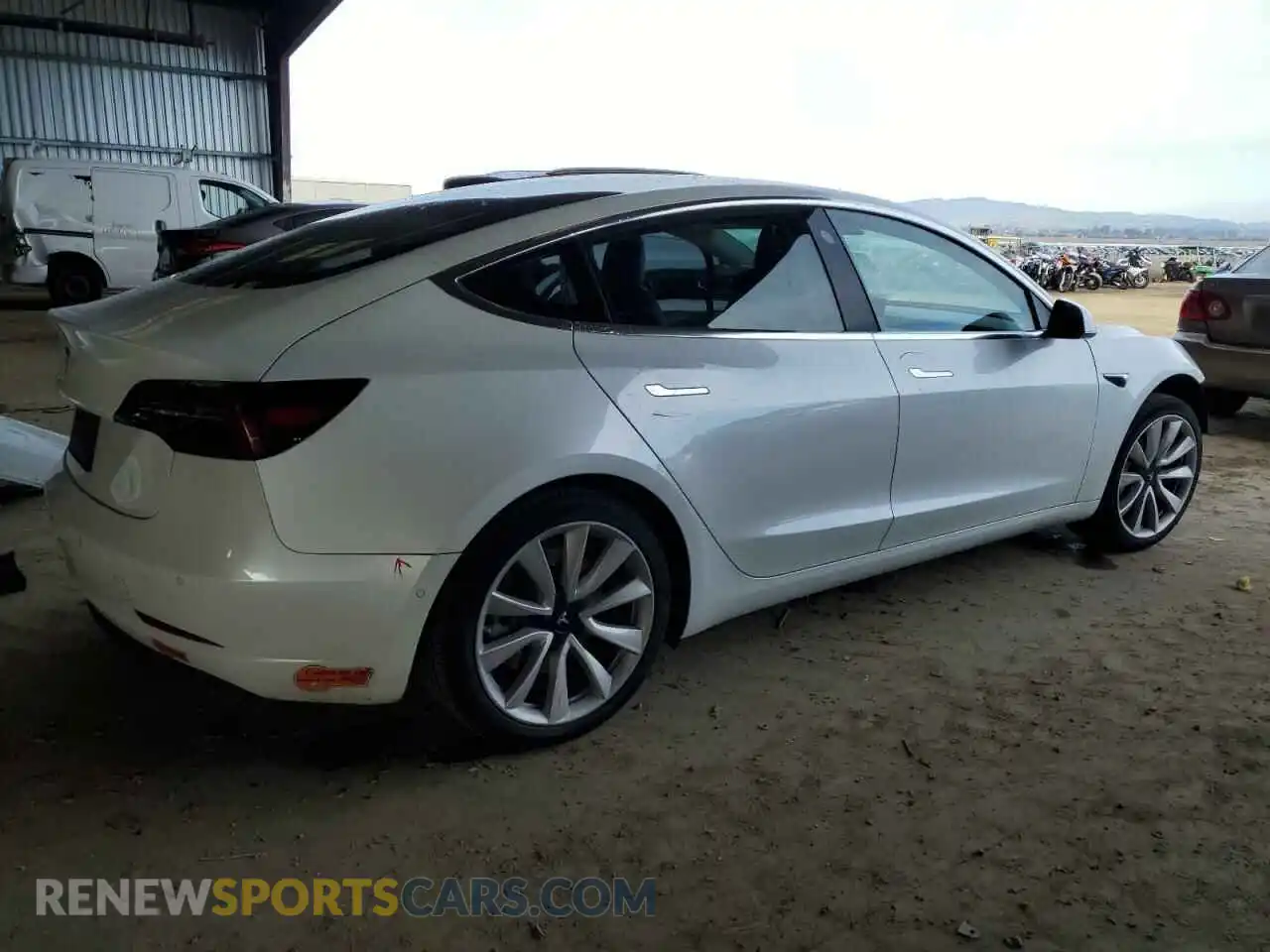 3 Photograph of a damaged car 5YJ3E1EA7KF431249 TESLA MODEL 3 2019